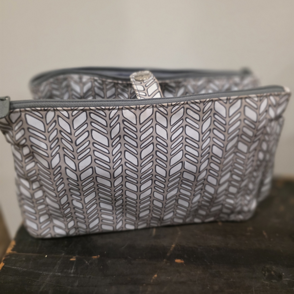 Stylish Gray Patterned Women's Bag